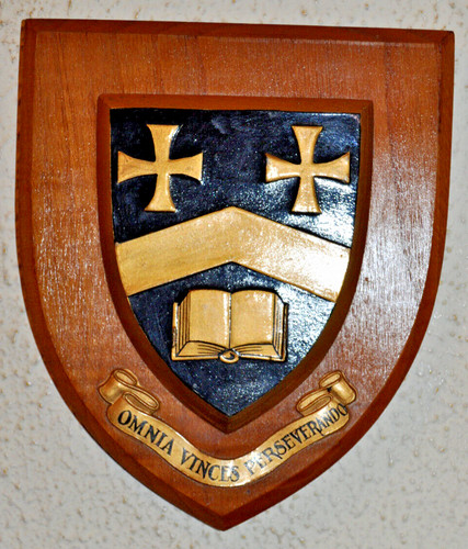 Caterham school plaque shield - plaque,